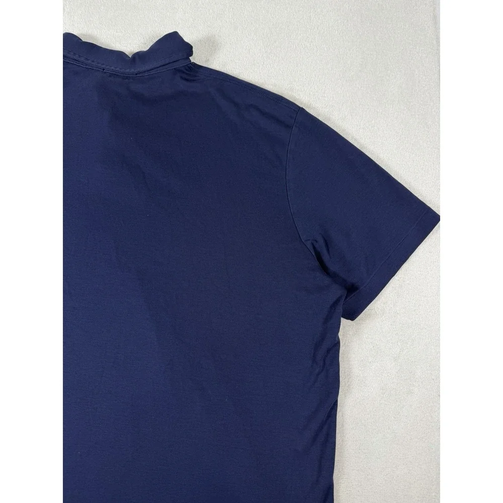 Polo Ralph Lauren Polo Shirt Mens XL Navy Blue Classic Fit Cotton Small Pony